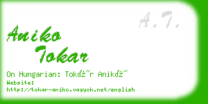 aniko tokar business card